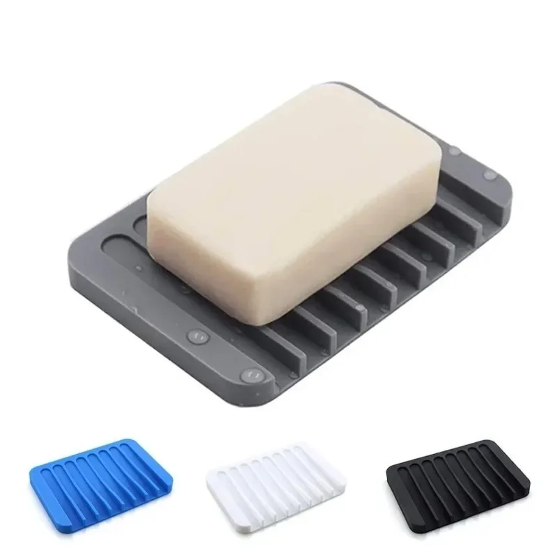 Portasapone autodrenante, portasapone in silicone, salvasapone per bagno, cucina, mantenere le barre di sapone asciutte, facile da pulire, prolunga la vita dei saponi