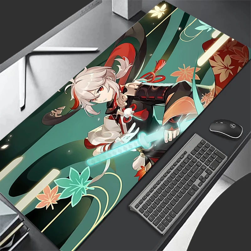 Large Mouse Pad Gamer Keyboard Pad Genshin Impact Kaedehara Kazuha Mousepad Pc Computer Desk Mat Gaming Pad Mouse Mats For CS GO