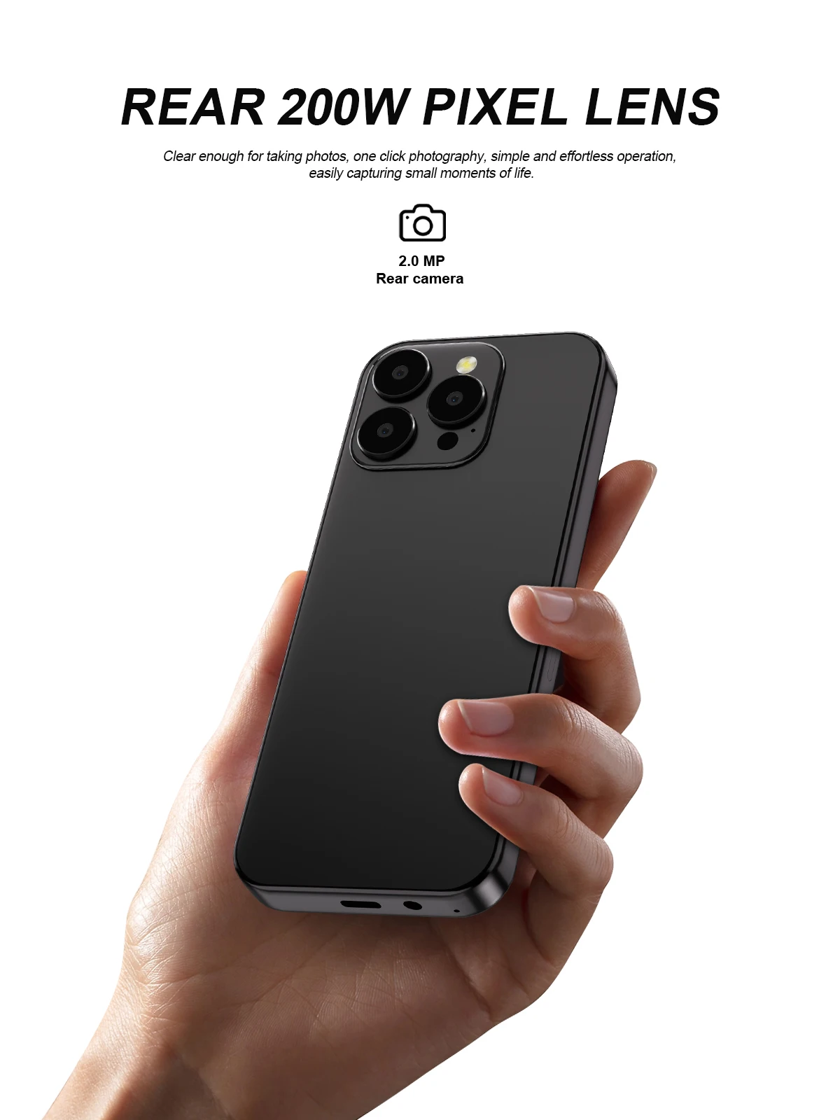 SERVO F6 Ultra 4G LTE Android Phone 2.8" Touch Screen Camera Flashlight Play Store 2GB+16GB 2200mAh Dual SIM Button Smartphone