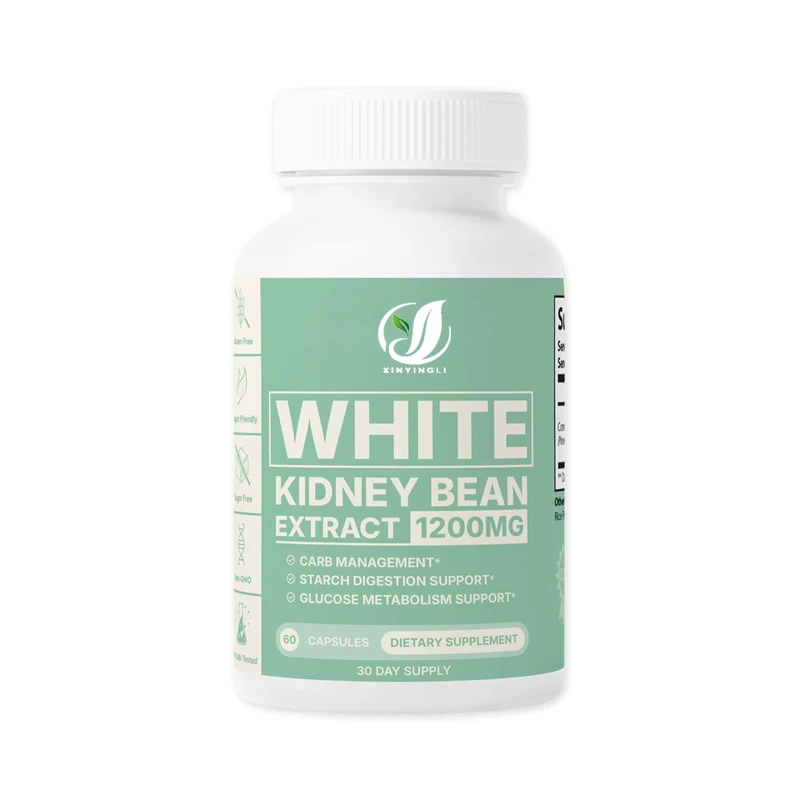 

High quality white kidney bean extract helps balance glucose and energy | Non GMO, gluten free, sugar free, 60 capsules