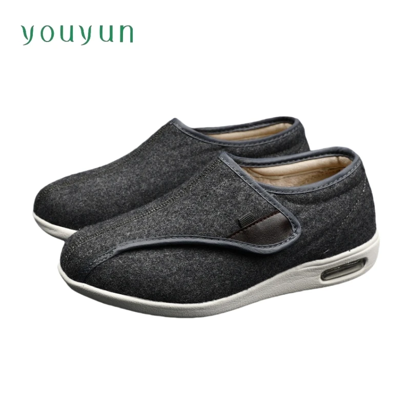 Breathable unisex non slip shoes for middle-aged elderly people lightweight casual walking shoes adjustable and elastic shoes