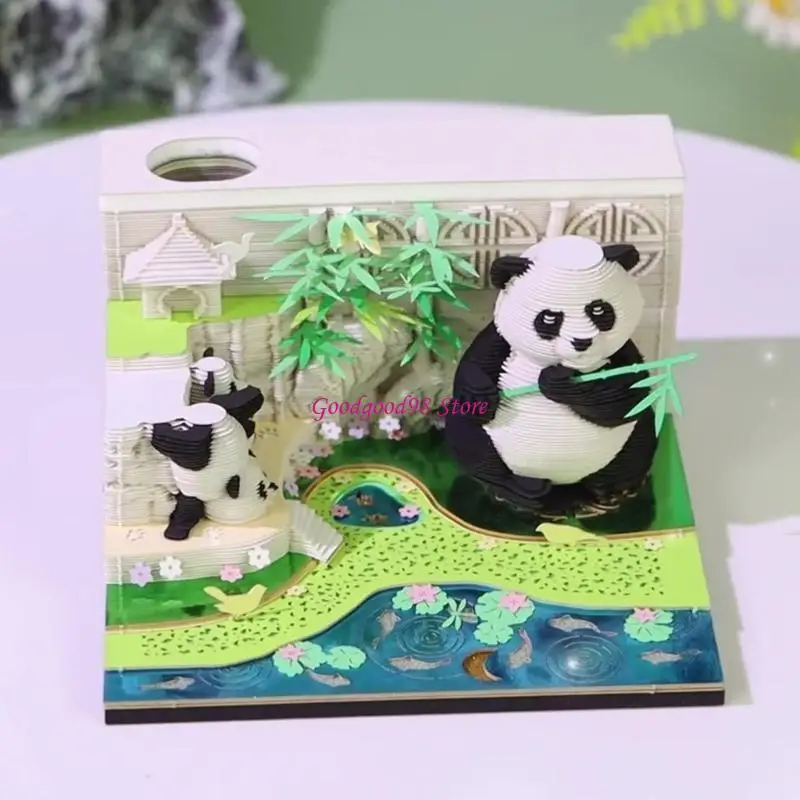 2025 Timepiece Calendar 3D Paper Cutout Calendar Tearable Daily Page Decorative Desktop Calendar for Desk Ornament 