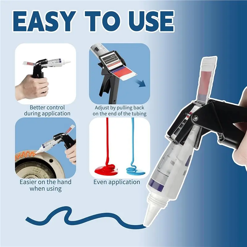 T19C 2X Tube Extrusion Tool 2.5INCH Industrial Size Dispenser, Highly Efficient And Easy-To-Control Silicone Extrusion Tool
