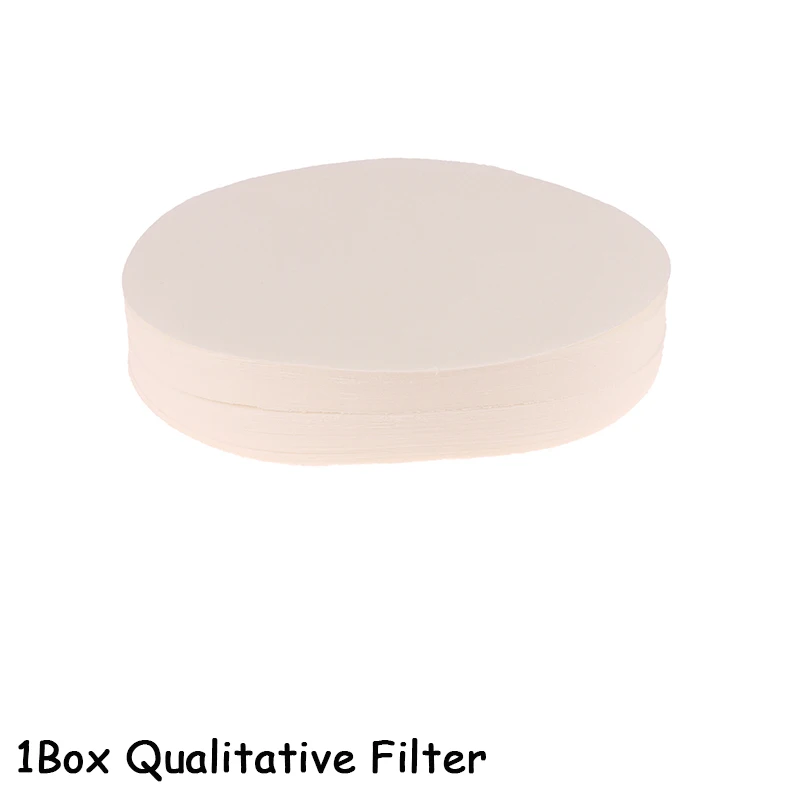 100Pcs/pack Lab Cotton Fiber Qualitative Filter Paper 7cm/9cm/11cm With Fast/Medium/Slow Speed