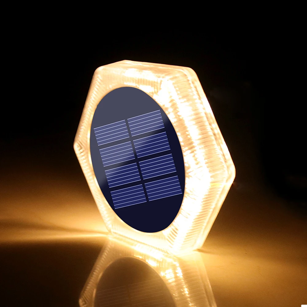NONE Blaue solarbetriebene LED-Gartenleuchten für den Außenbereich, automatisches Ein-/Ausschalten, wasserdicht, IP68, Stufengeländer, Treppen, Hof, Terrasse, Weg, Auffahrt 9
