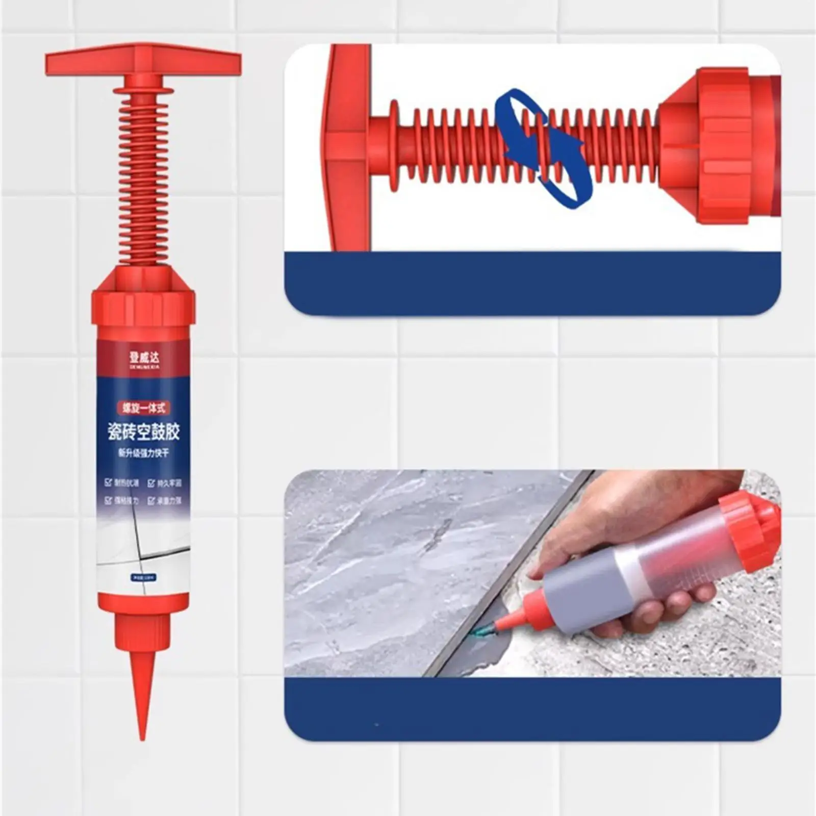 

Tile Hollow Repair Adhesive 150ml Fast Drying Fix Floors Adhesive for Hollow Tiles Strong Bonding Glue Floor Tile Lifting Fixer