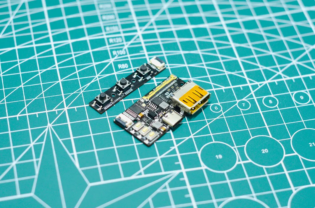 DP to EDP 4K-120Hz portable screen driver board V5.1 with button expansion board, supports PD5V/9V/12V DIY self-made portable sc