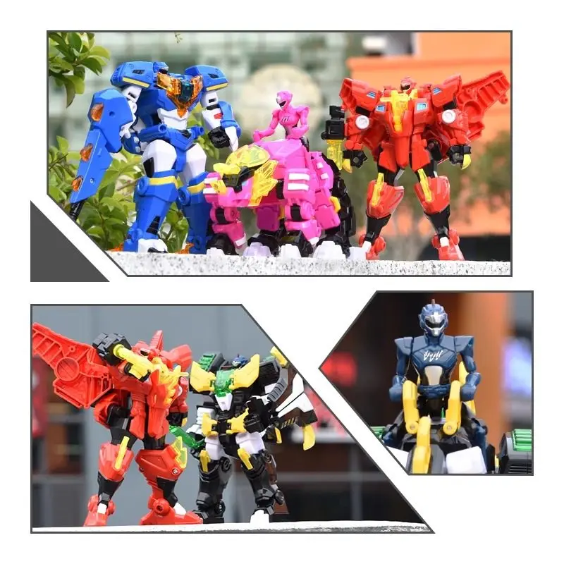 Miniforce Super Dino Power 2 Transforming Mecha - 5 - in - 1 Dino Robot Toy for Kids, Christmas Gift with Sound & Light