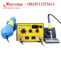 Yaxun 881D electric soldering iron+hot air gun 2-in-1 disassembly soldering station maintenance heating pry chip