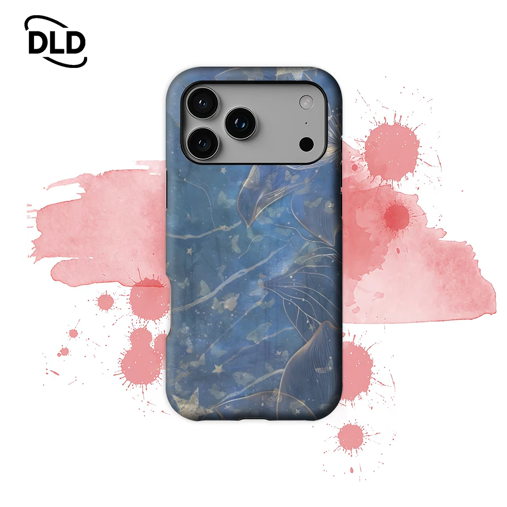 Midnight Bloom Phone Case for Magnetic Phone Case for IPhone 17 16 15 14 Pro Max Plus Single Double-layer Tough Case