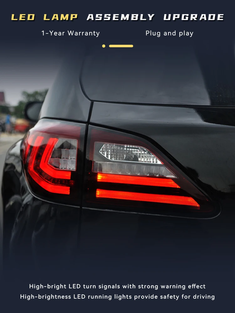 

Taillights for Lexus RX270 RX350 RX450 RX330 RX440H 2009-2015 Tail Lights Projector Lens Dynamic Automatic ToolS Accessories