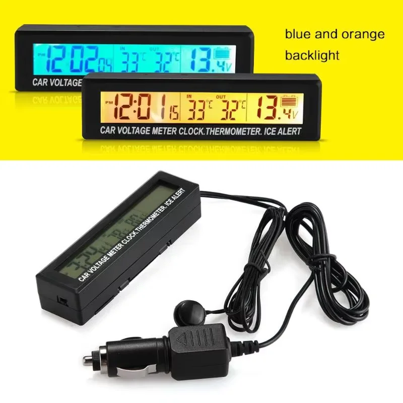 

Комбинированный автоматический измеритель напряжения и температуры: цифровой измеритель 3-в-1 с ЖК-экраном высокой видимости