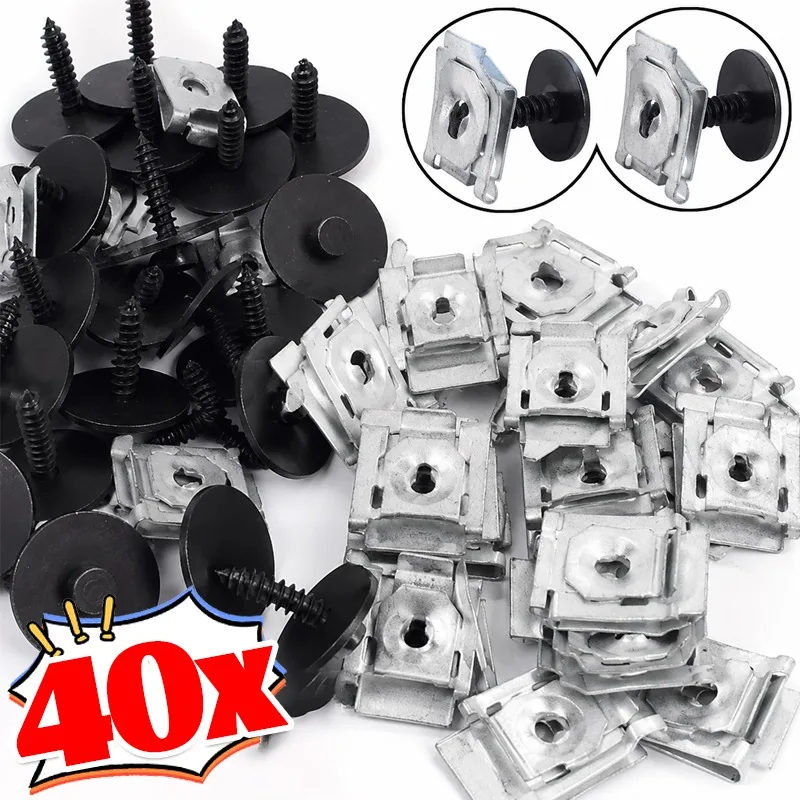 For BMW Bumper Fender Liner Screw Grommet Kit Under Engine Splash Guard Retainer Clip Metal Fastener Bolt Nut Set OE 07146951655