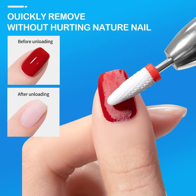 Ensemble de forets à ongles, fraises en céramique, ponceuse de manucure, tour professionnel, fraises, pointe d'élimination du vernis Gel