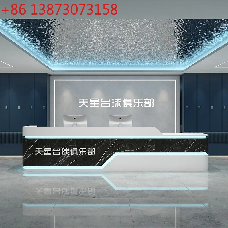 

Billiards hall, club front desk Gym checkout page Billiards e-sports hotel reception desk9344