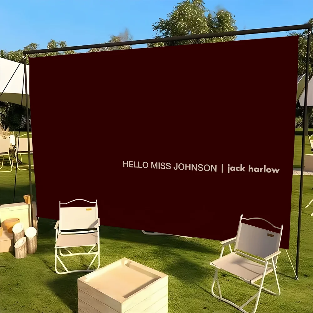 J-Jack flag For Picnic Singer Johnson Hello Party Art Harlow Home Decoration Outdoor Camping Miss Banner