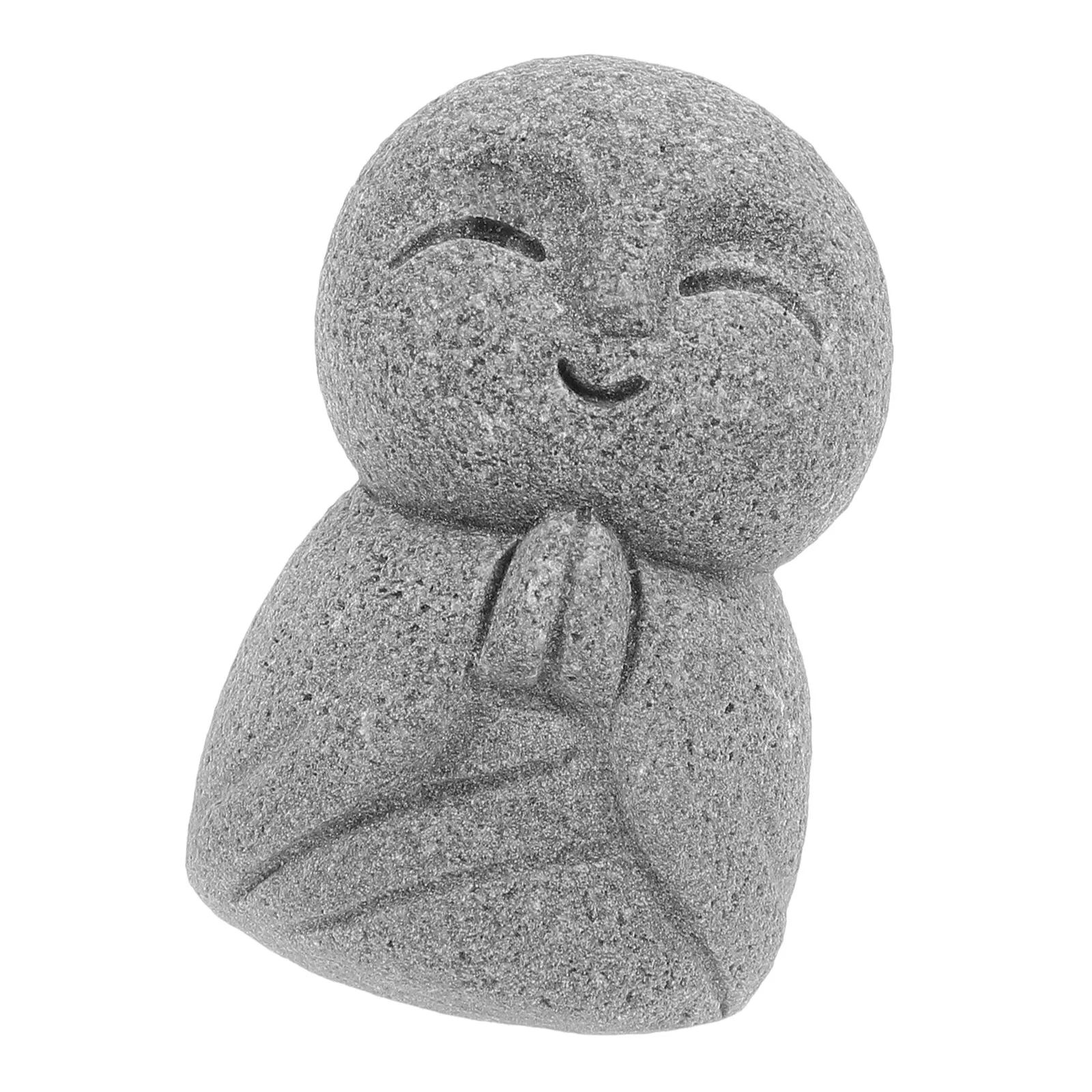 Pastel Buddha Sculpture for Fish Tank Decor, Asian Buddhist Statue Home Outdoor Garden Figurine - view 4