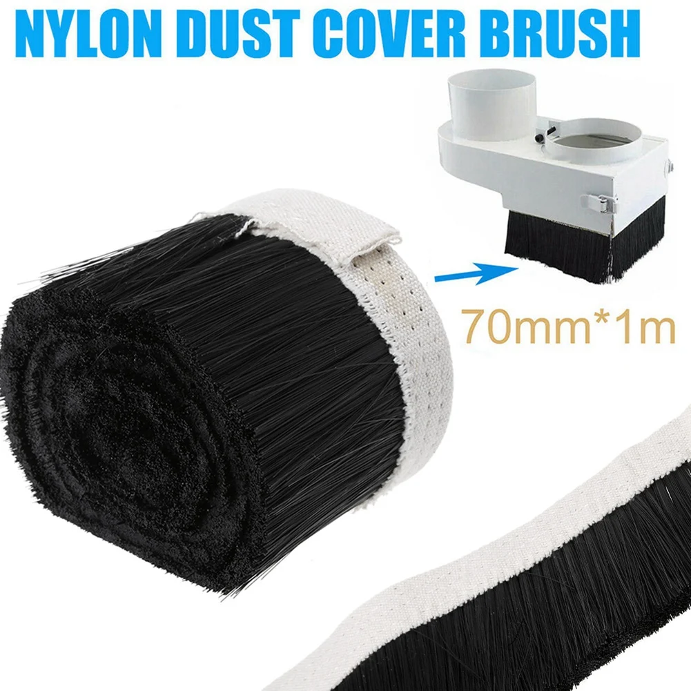 HOT 1 Meter 70mm Dust Cover Vacuum Cleaner Brush Machine Nylon Tool CNC Router Accessories Engraving Machine Brush