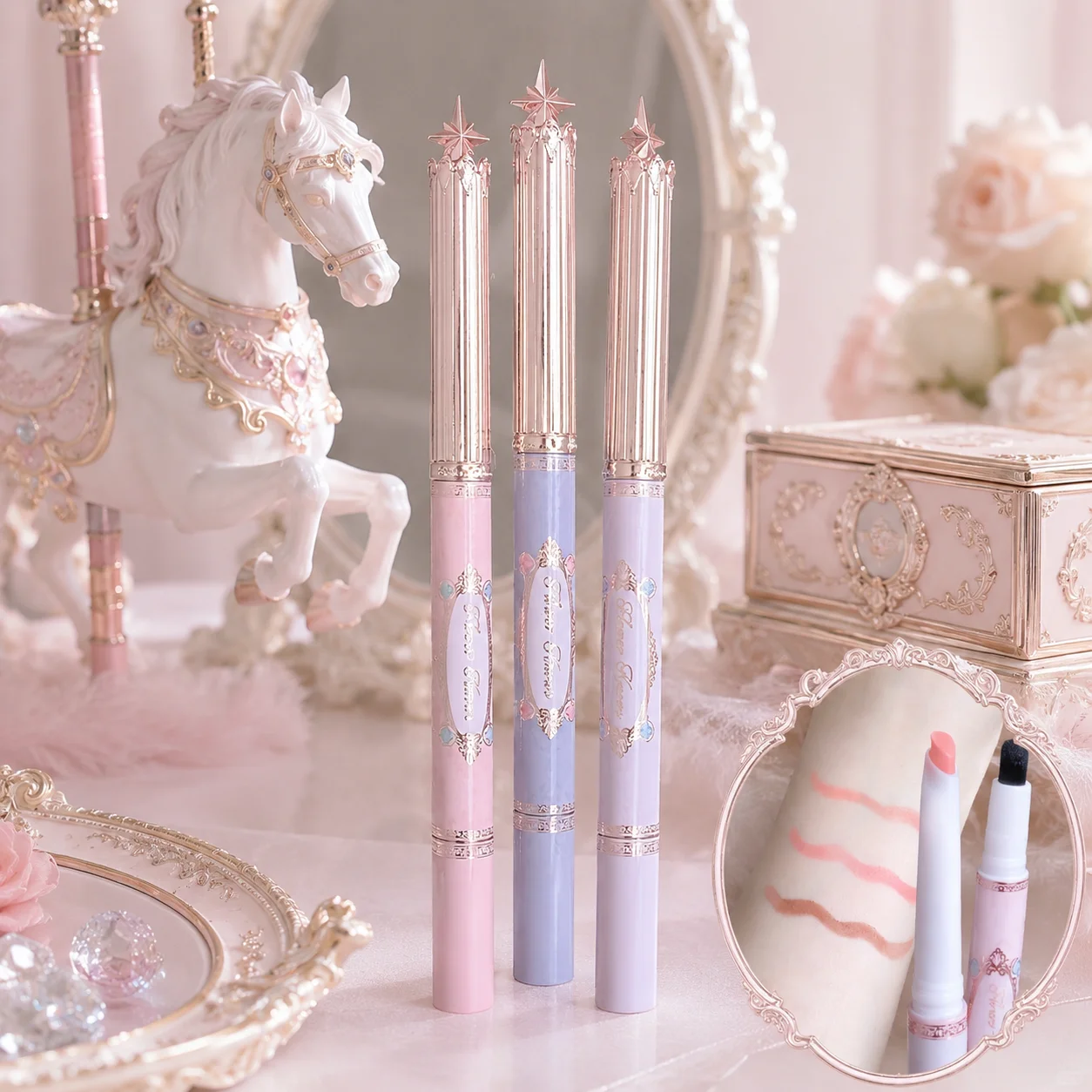 Flower Knows Knight Unicorn Crayon Contour Des Lèvres Mat Doux Longue Tenue Définition Naturelle Des Lèvres Maquillage Résistant À L Eau Pour Des Lèvres Parfaites