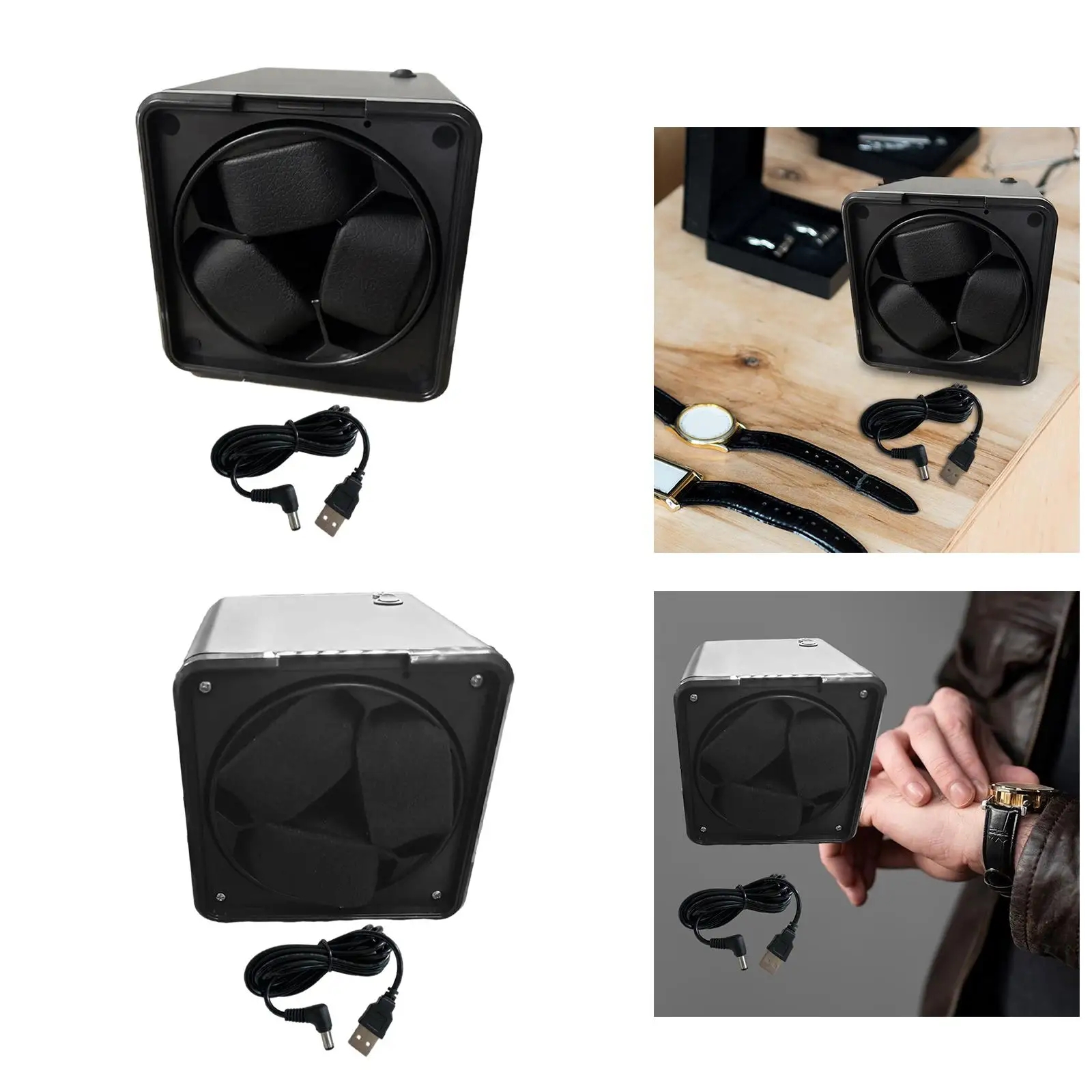 Portable Watch Winder Storage Box for Mechanical Watches, Holder for Home and Retail