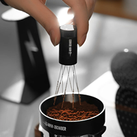 MHW-3BOMBER Espresso Coffee Stirrer with 6 Spare Needles Magnetic Absorption Stand Barista Coffee Stirring Distribution Tool 2.0