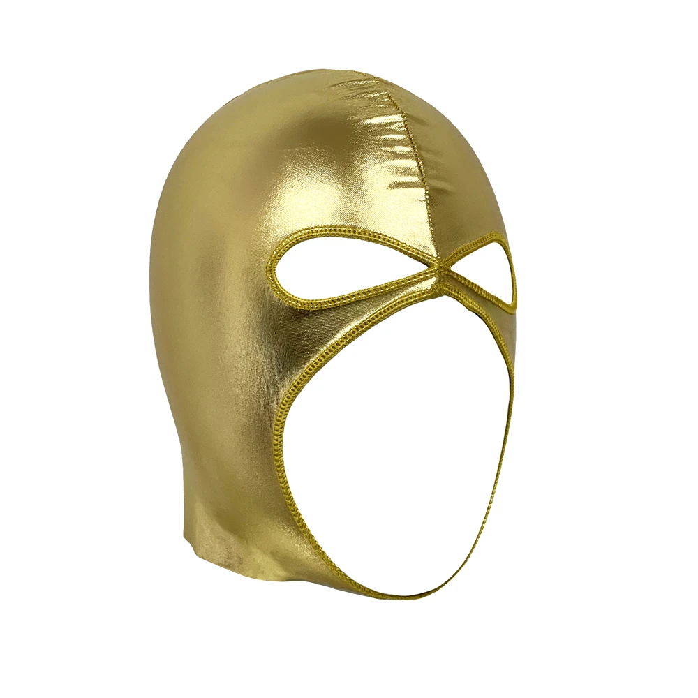 Unisex Kunstleder Kopfbedeckung Halloween CS Spiel Party Cosplay Zubehör Kostüme Männer Offene Augen Mund Vollkopfbedeckung Gesichtsmasken