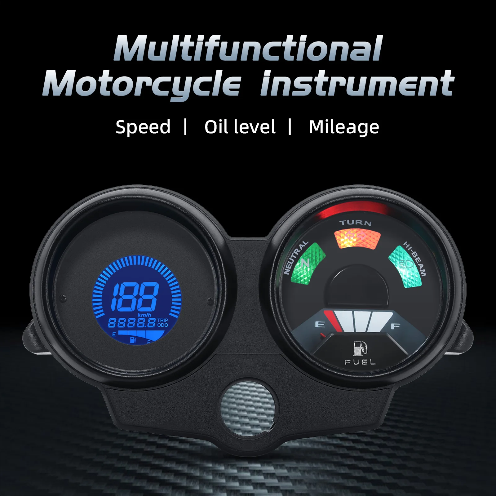 SS Motorcycle Speedometer For CG125 Year 2000 to 2008 Fan 125 Titan 125 2013 for All Motorcycle Digital Gauge Fuel Level Meter