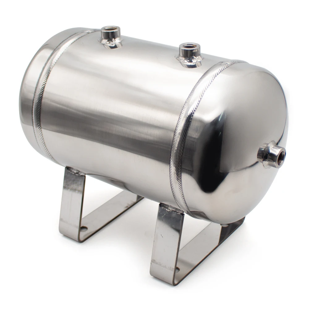5L 304 Stainless Steel Air Tank, Air Compressor Pressure Tank Buffer Tank, G1/4 Interface
