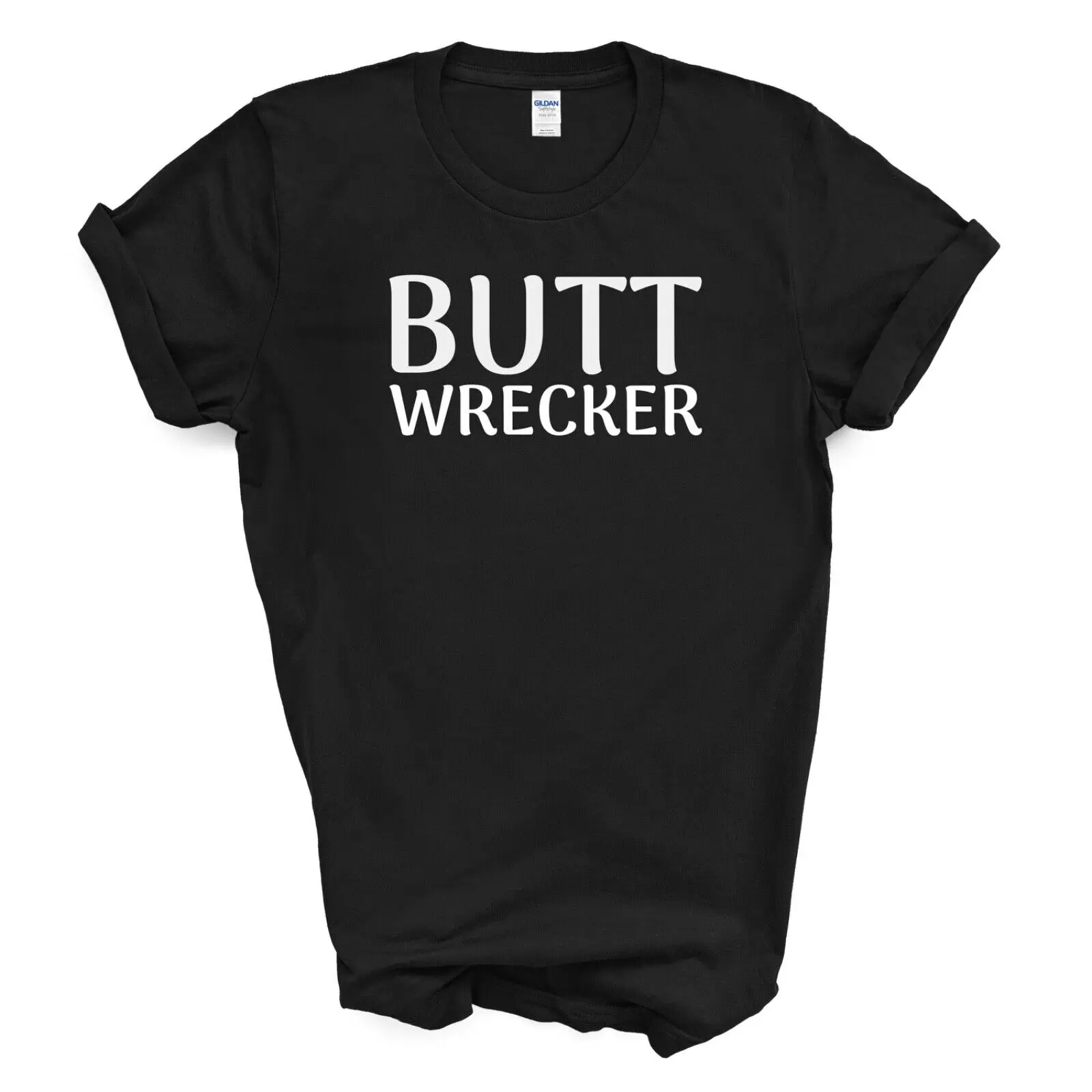 BUTT WRECKER T-SHIRT - Black  Large