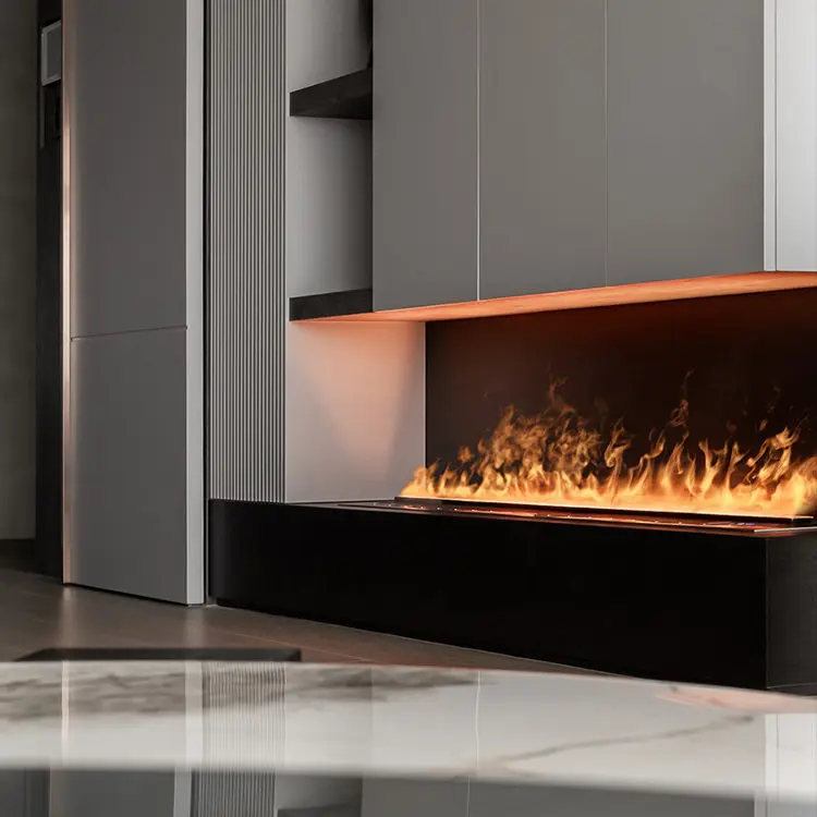 3D atomization fireplace embedded decoration simulation fire aromatherapy humidification formaldehyde