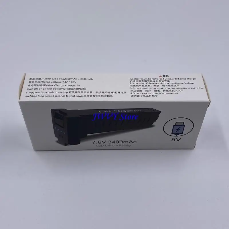 573A 7.6V 3400mAh Rechargeable Lithium Polymer Battery High Capacity Lipo Battery for SG906 2/SG906