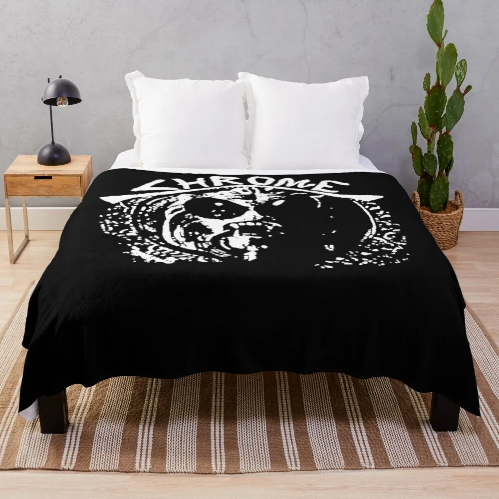 

Chrome 3rd From The Sun Electronic Industrial Post-Punk Throw Blanket Modern Design Soft Blanket for Home Decor