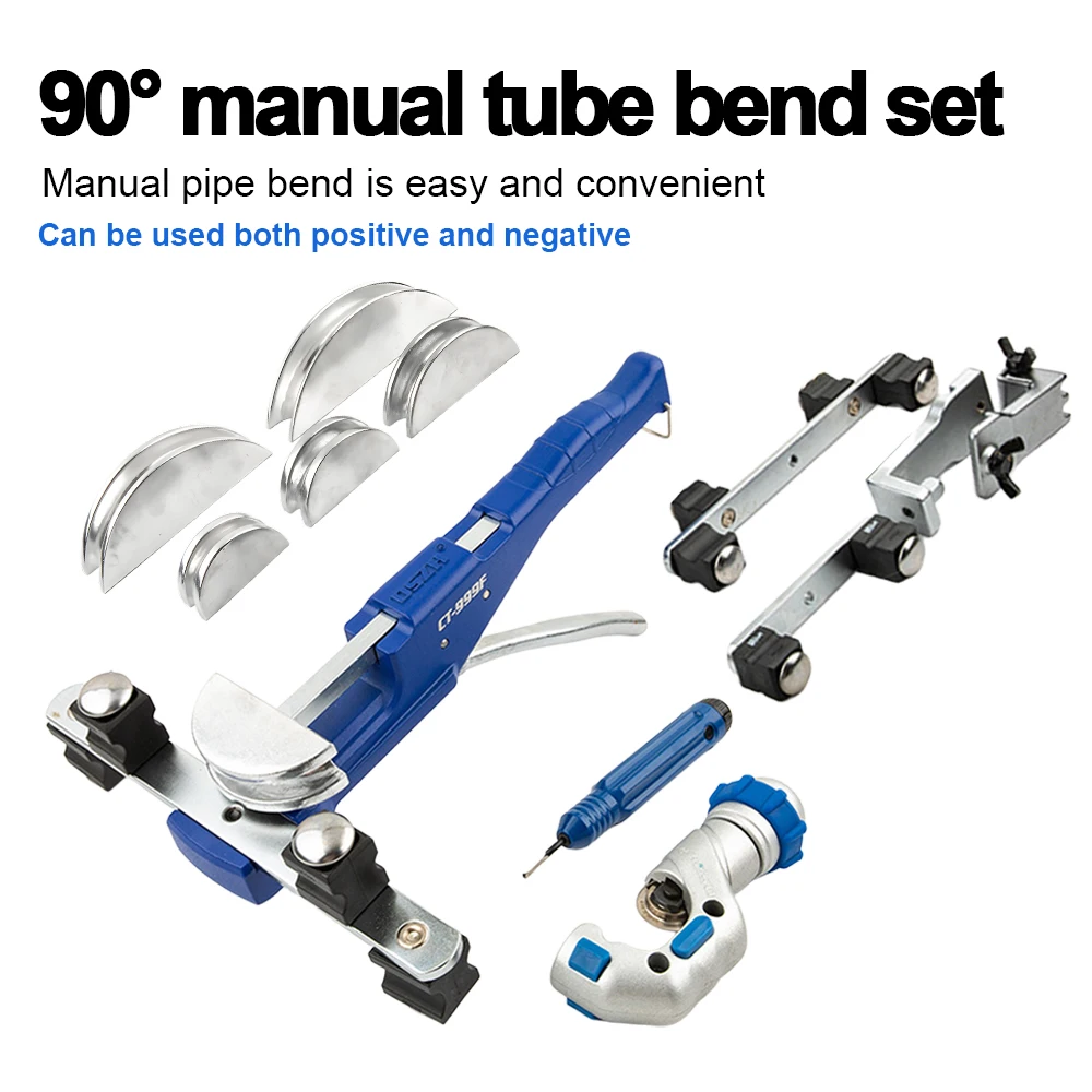 

90° Manual Tube Bending Machine Copper Tube Bending Tool Set Tube Bender for 5-12MM Air Conditioning Aluminum Copper Tube