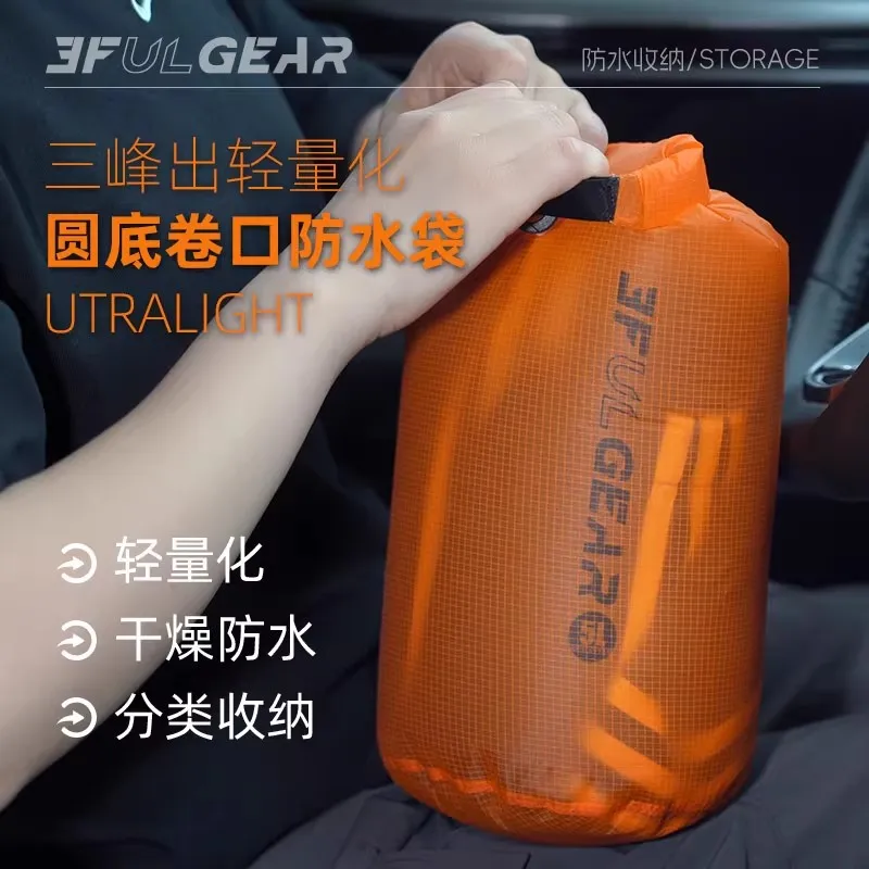 3F UL GEAR 5L-50L Waterproof Bag Seaside Beach Drifting Dry Bag Wading Bathroom Air Pocket Outdoor Assorted Luggages Storage Bag
