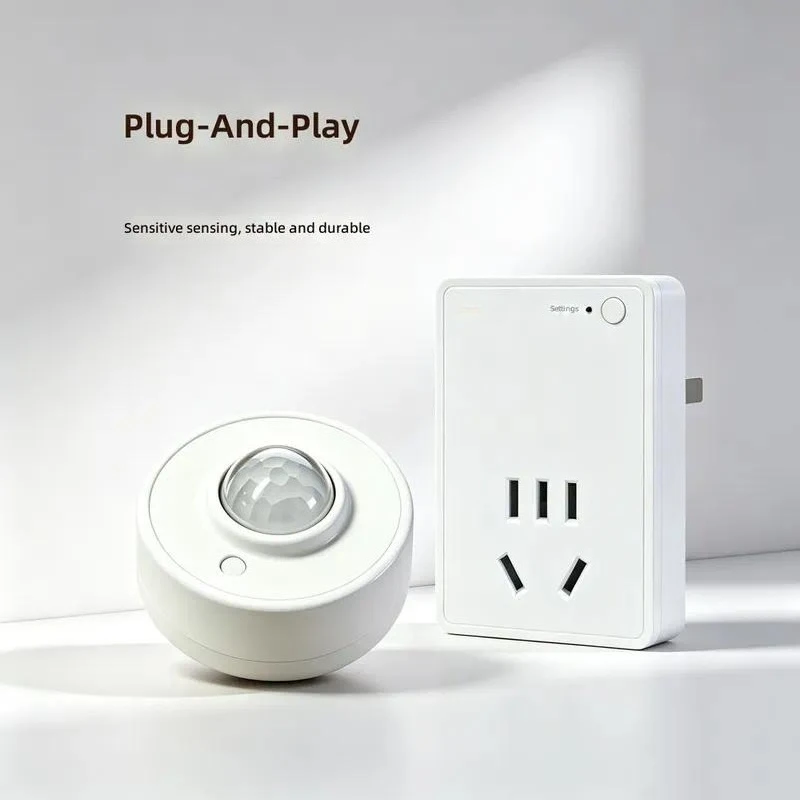 for Smart Wireless Infrared Human Body Induction Socket Auto Power On Off with Adjustable Delay