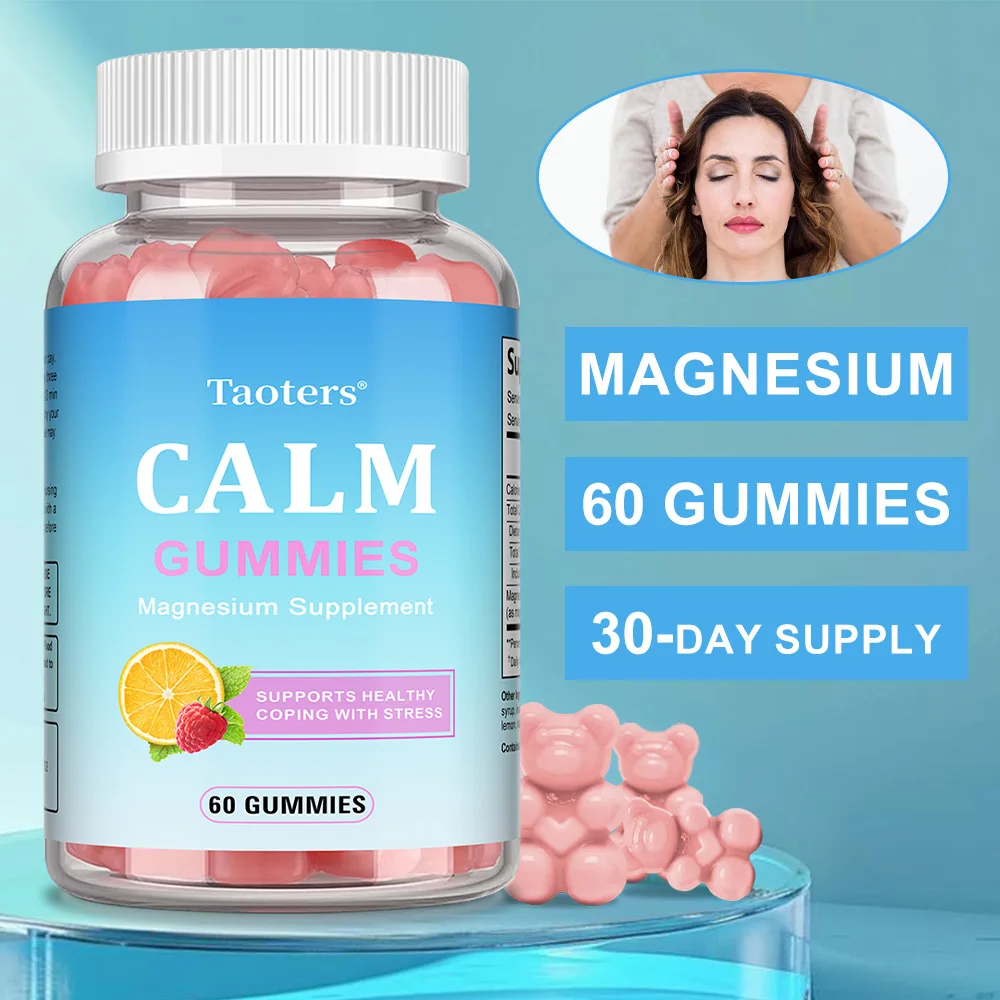 

Taoters Magnesium Citrate Gummies - Supplement for Relaxation, Bone, Sleep, Heart Health, Nerve, Muscle & Metabolism