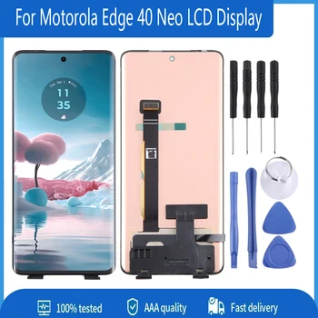 6.55'' AMOLED For Motorola Edge 40 Neo LCD Display XT2307-1 Touch Screen Digitizer Assembly For Moto Edge40 Neo LCD Replace