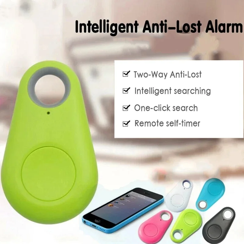 

Bluetooth Tracker Mini Fashion Smart Pets Anti Lost Alarm Wireless Child Bag Key Finder Locator Reminder Selfie Shutter Control