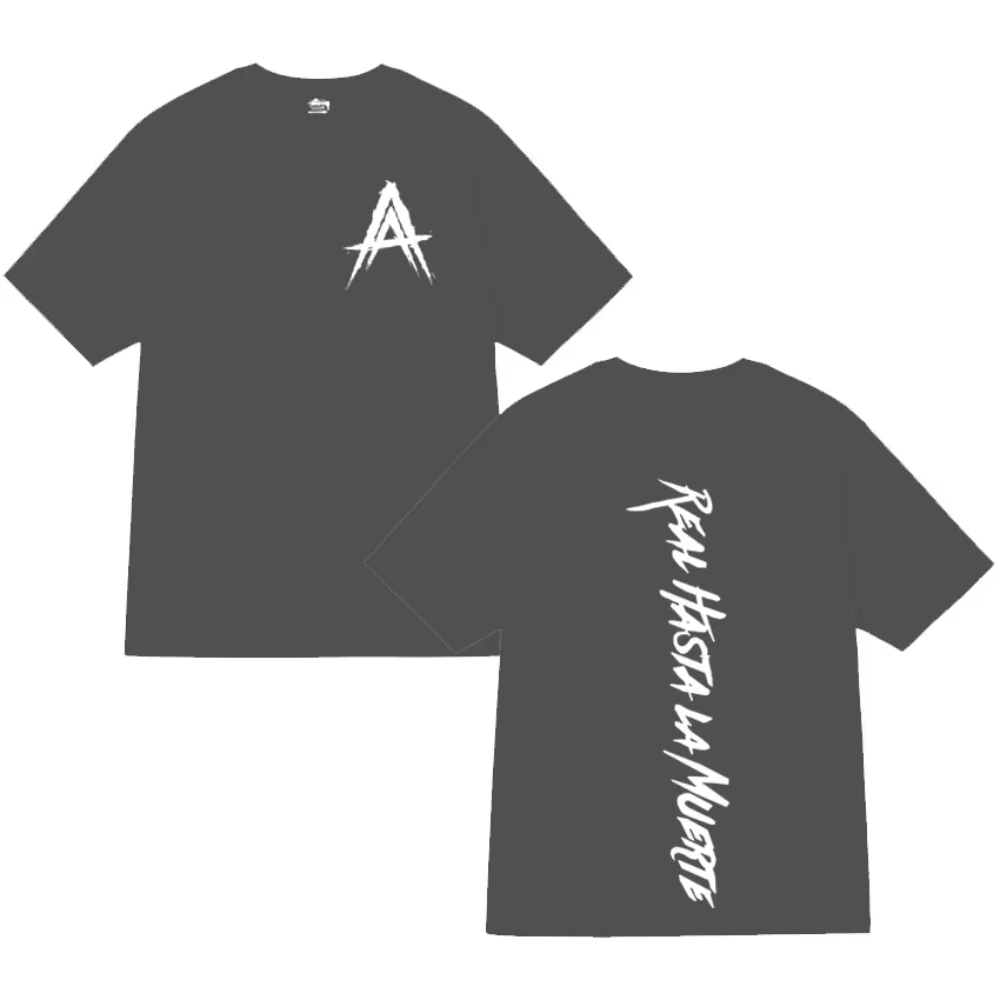 Rapper Anuel AA Real Hasta La Muerte T-shirt Harajuku Fashion Short Sleeve T Shirt Men's Women High Quality Cotton Sports Tshirt