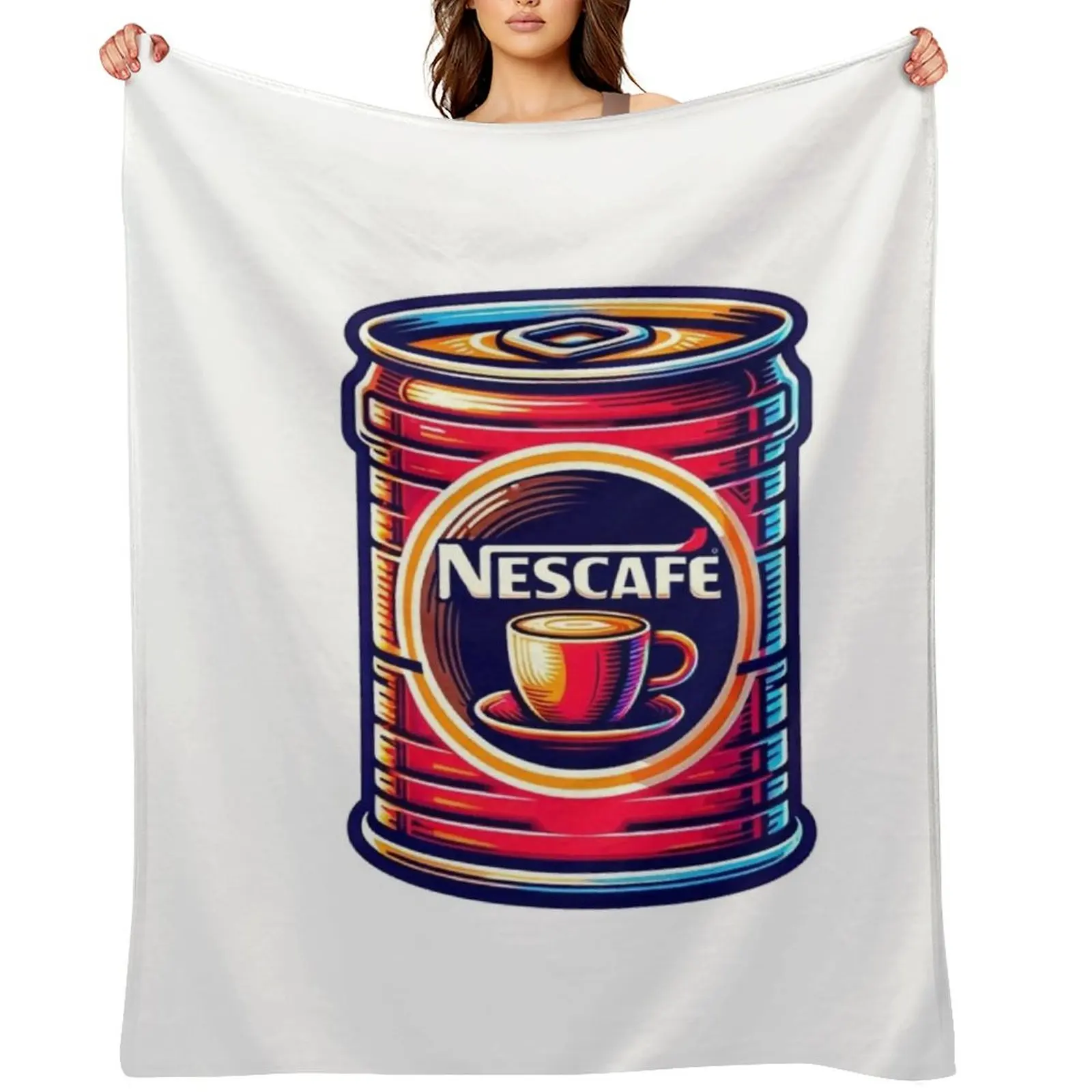 

nescafe Throw Blanket valentine gift ideas Multi-Purpose wednesday Luxury Thicken Blankets