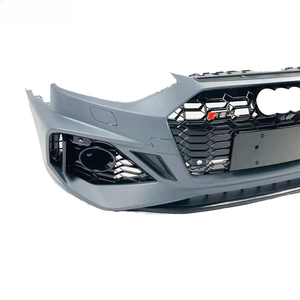 car bodikits Original Style Latest RS4 style front bumper with grill for Audi A4 modified PP material 2020 2021 2022