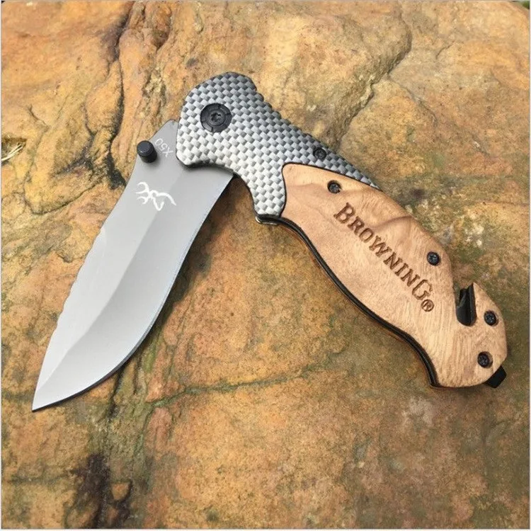 High Hardness Outdoor Portable Cutting Tools Knife Self-defense Multi-function Camping Hiking Folding Knife Gifts For Men