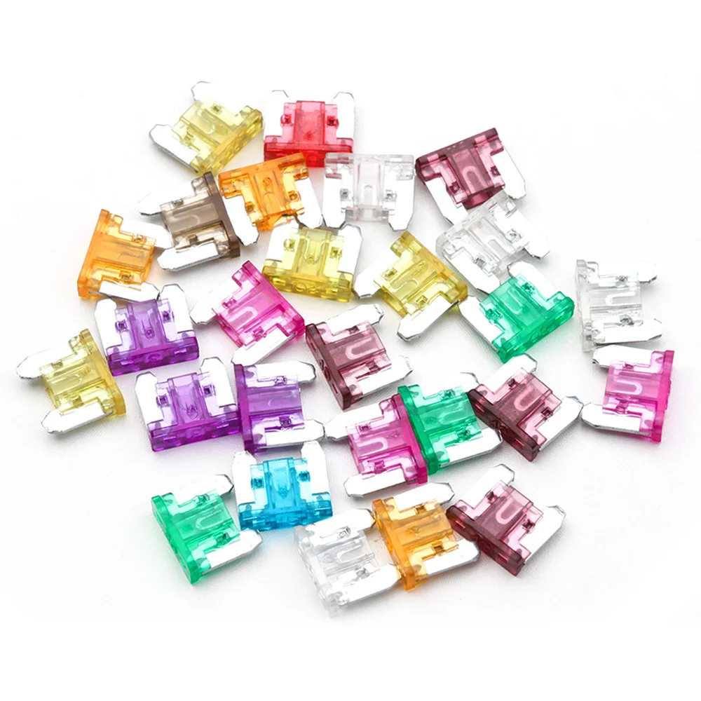 200PCS Automobile Car Security Fuse Blade Standard Auto Car Blade Fuse Assortment Kit Using For Mini-sized Car