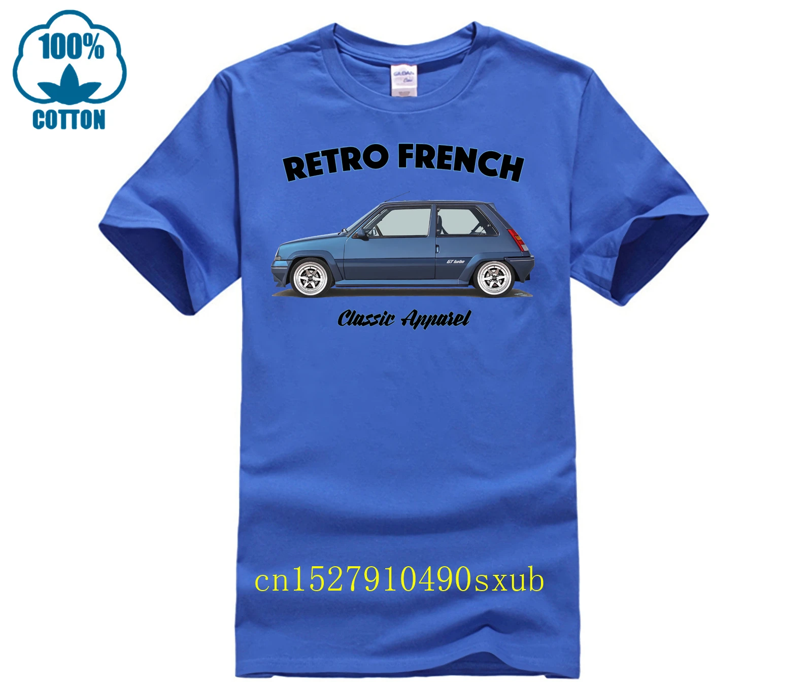 2024 Hot selling Super Fashion Renault 5 GT Turbo T-shirt. French retro. Automotive Classic Custom T-shirt