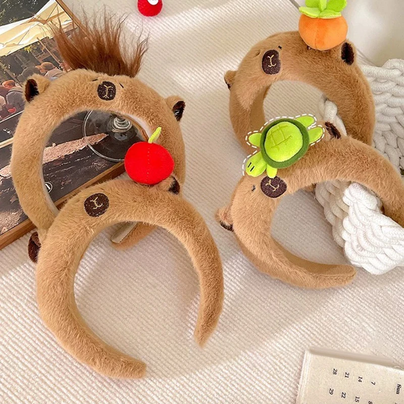 Trendy Headband Cute Creative Hairbands Cartoon Capybara Hair Bands For Women Girls Fashionable Versatile Head Hoop Gifts