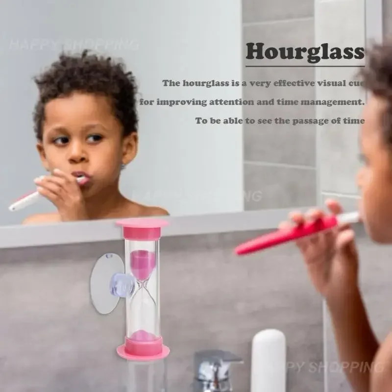 Children's Toothbrush Timer Sand Clock Plastic Hourglass Packaging for You Small Funnel Board Game Tool Home Garden Anti-fall