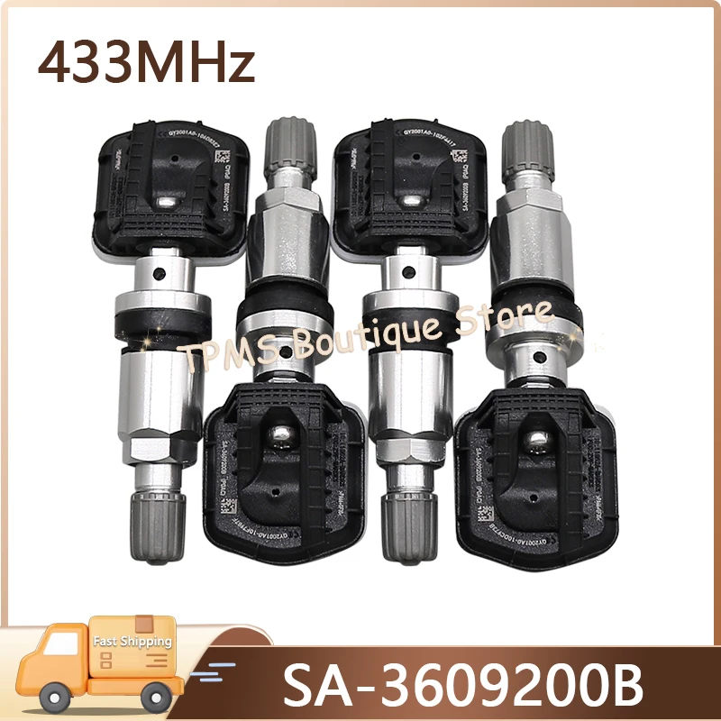 

4pcs 433MHz SA-3609200B TPMS Sensor Tire Pressure Monitor System For BYD E2 E3 S2 Song DM Tang DM-i Yuan Pro EV