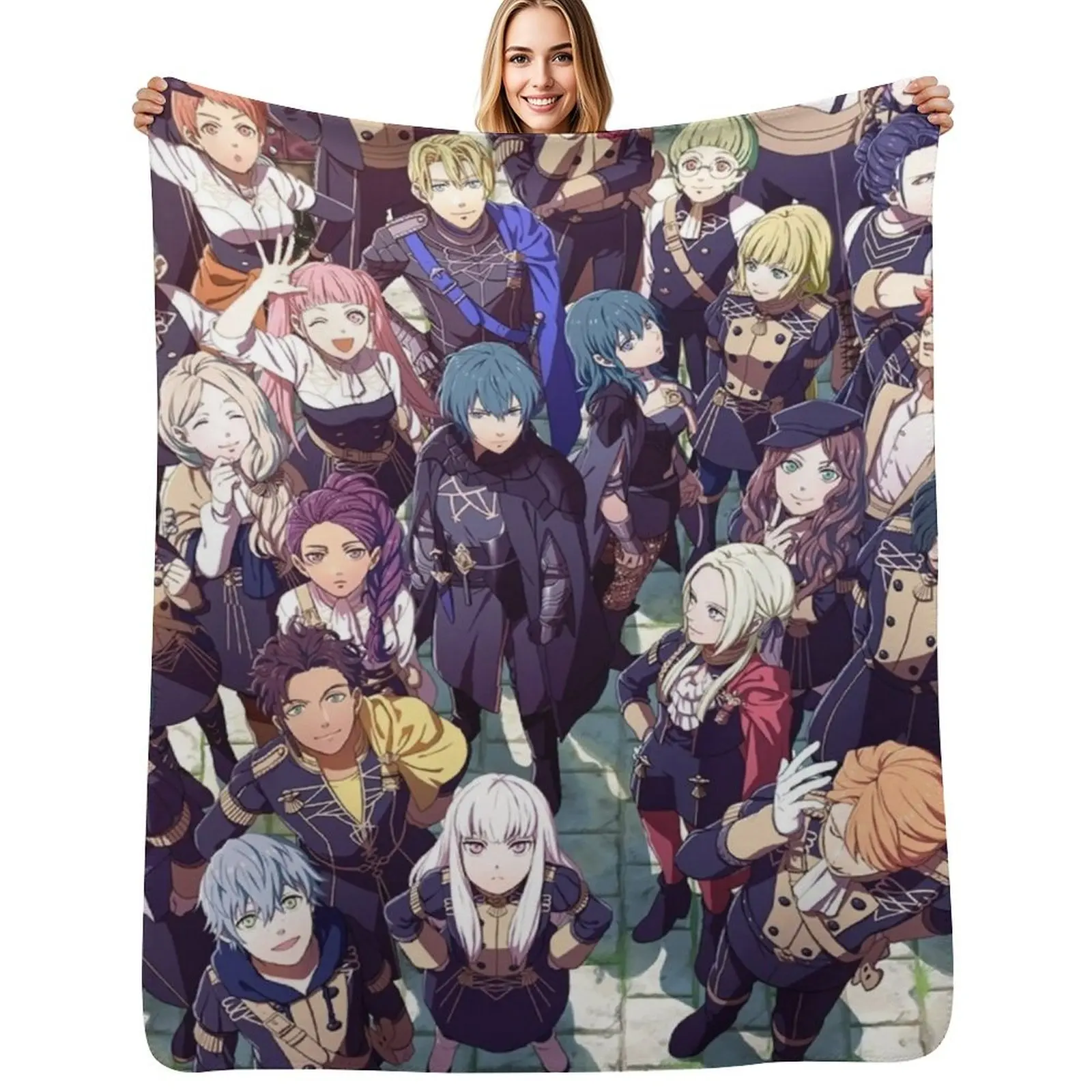 The Fire Characters Throw Blanket Warm Comfortable Blanket Gift for Parents Friends