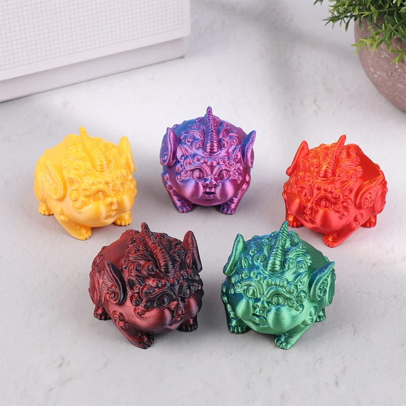 Pixiu Tea Pet Ornaments Gradient Tea Pet Dharma Egg Ornaments Lucky Toad Tea Pet Ornament Home Tea Table Tea Tray Decoration