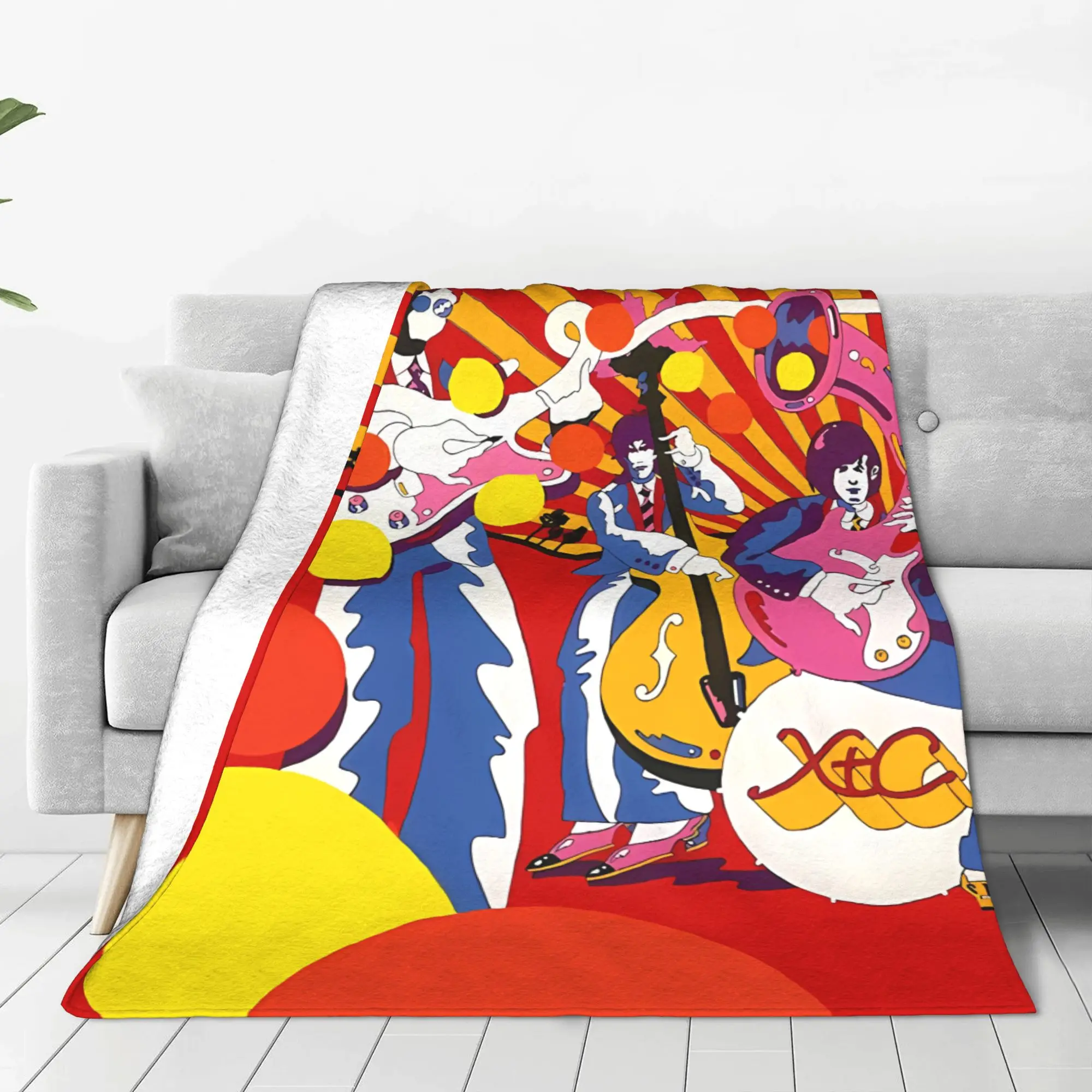 1PC Home Cutecore Oranges And Lemons XTC Blanket Super Cosy Plush Home Living Room Sofa Halloween